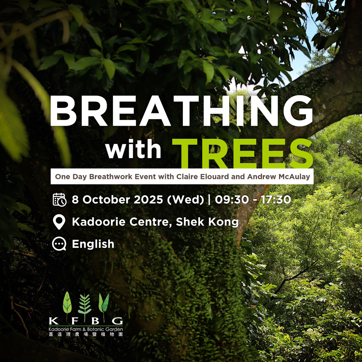 Breathing with Trees - One Day Breathwork Event with Claire Elouard and Andrew McAulay 2025