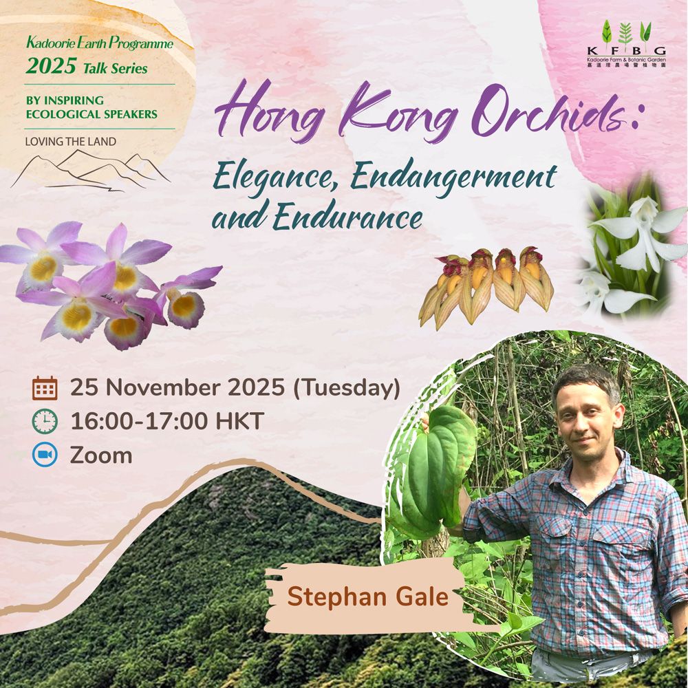 KEP 2025 Talk Series | Loving the Land – Hong Kong Orchids: Elegance, Endangerment and Endurance