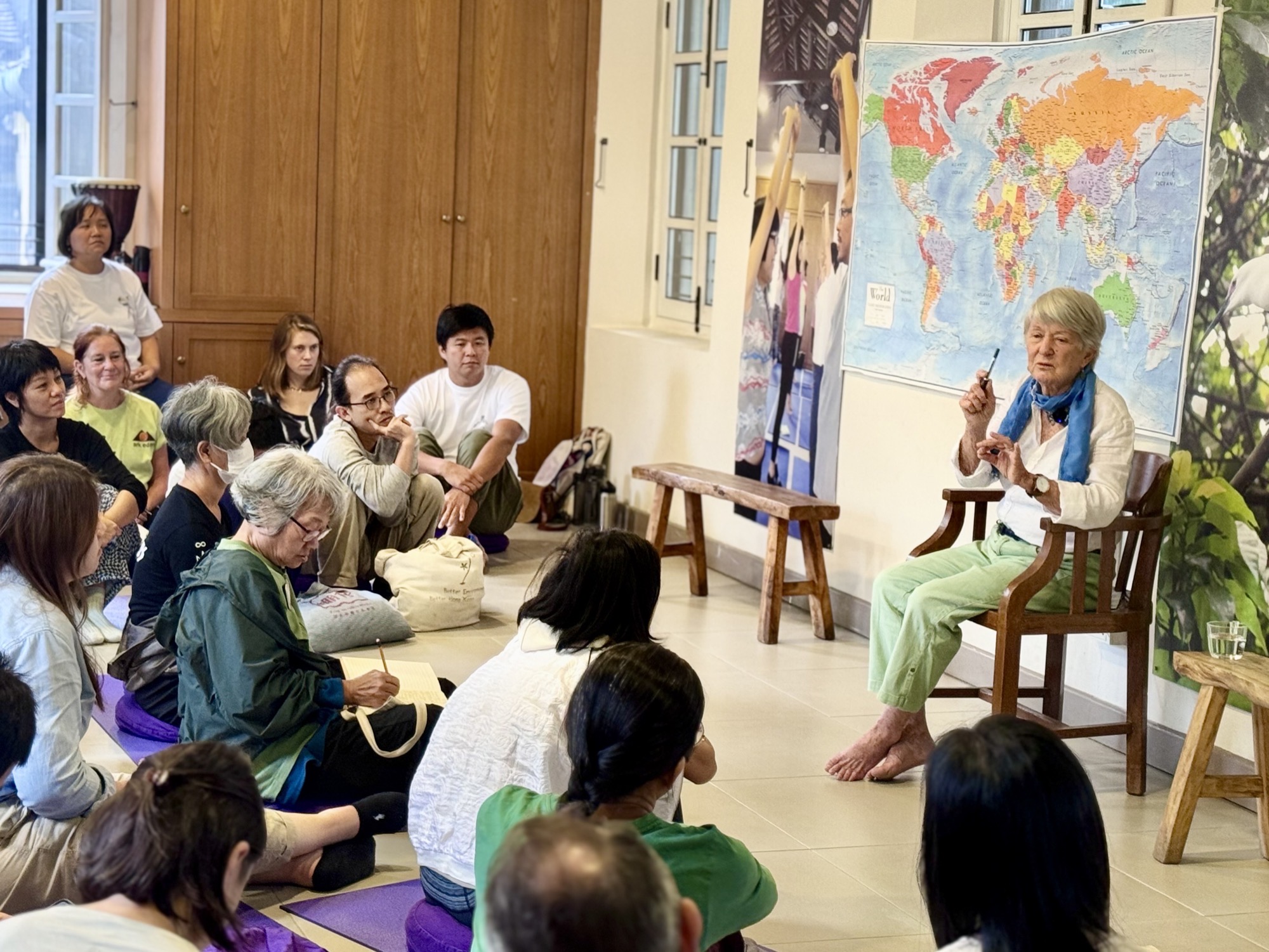 A dialogue between Rosemary Morrow and local permaculturists at Green Hub