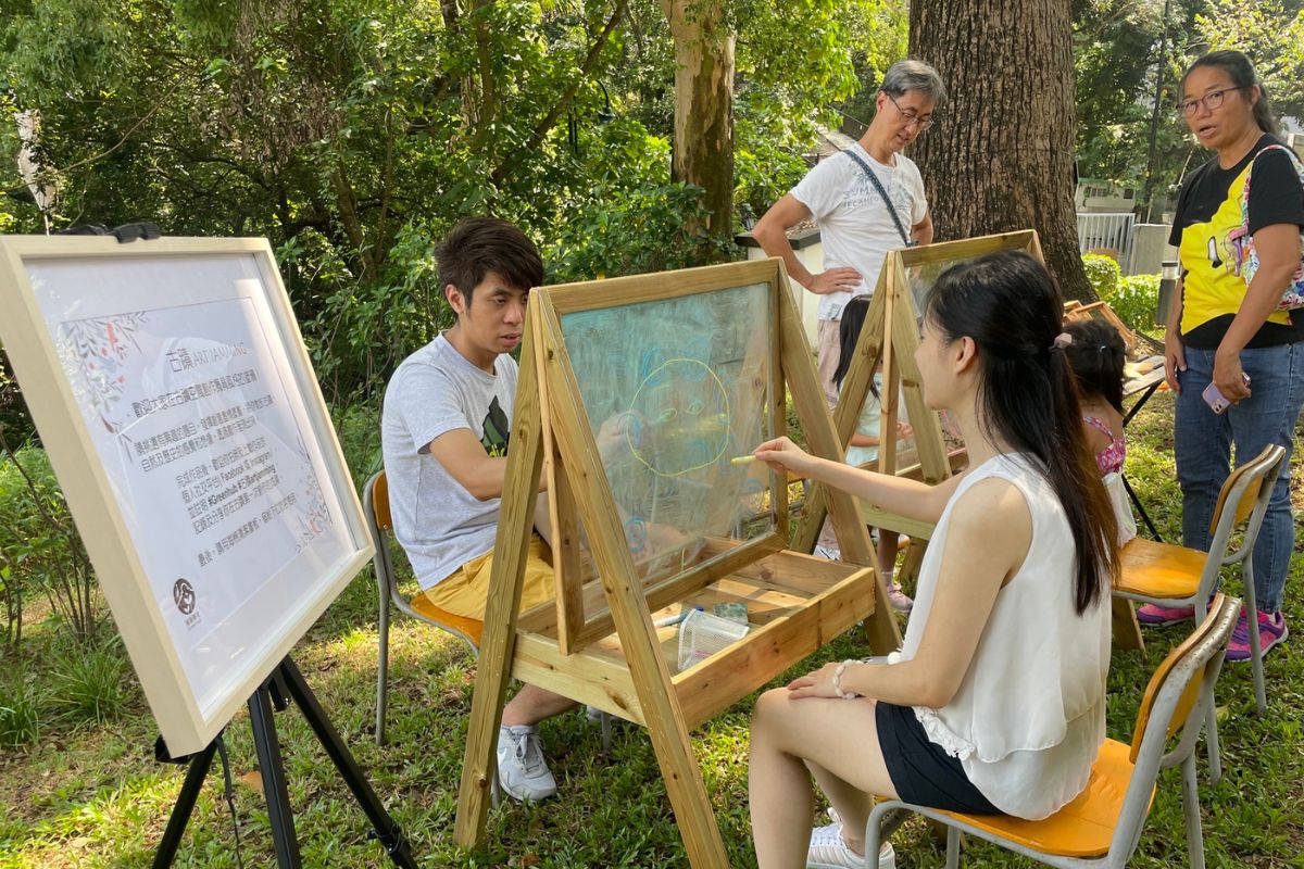 Green Hub encourages visitors to connect with nature through art activities